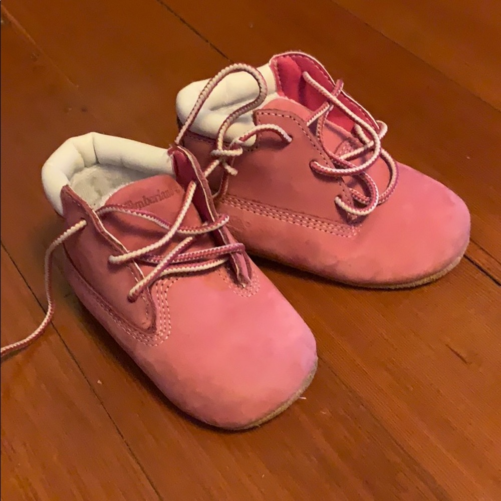Baby timberland shoes pink